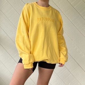 Gilden Patchogue Yellow Crewneck sweatshirt